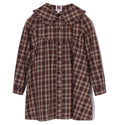 A BATHING APE BAPE KIDS CHECK BABY FRILL COLLAR ONEPIECE