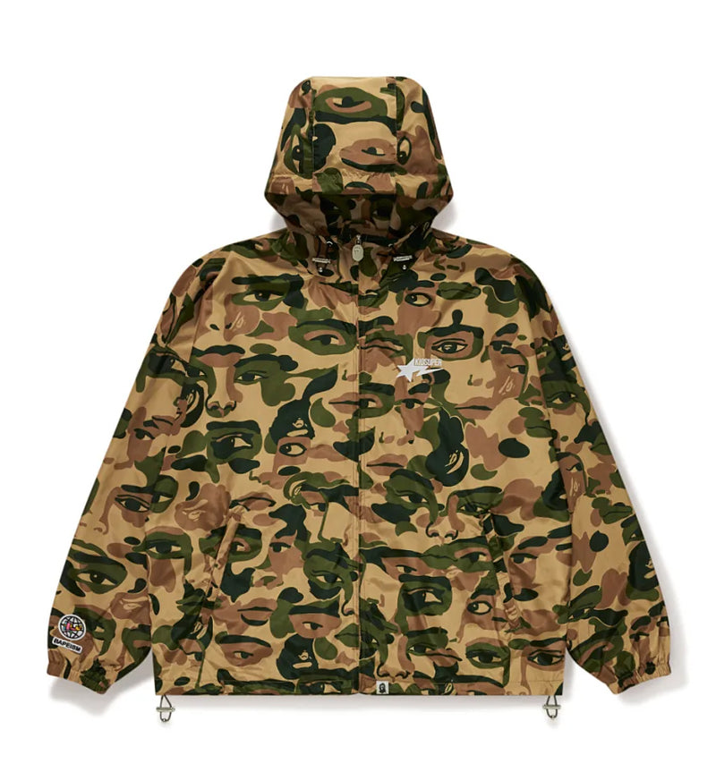 A BATHING APE BAPE x KIDSUPER CAMO LIGHT WEIGHT JACKET
