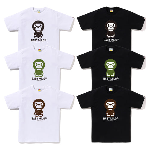 A BATHING APE COLLEGE MONOGRAM BABY MILO TEE