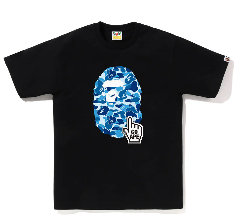 A BATHING APE ABC CAMO GO APE POINTER APE HEAD TEE - ONLINE EXCLUSIVE -