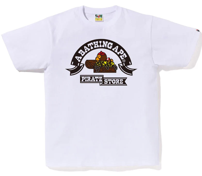 A BATHING APE BAPE PIRATE STORE PIRATE MILO TREASURE TEE