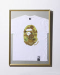 A BATHING APE BAPE x VAN GOGH MUSEUM APE HEAD CANVAS ART TEE