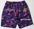 A BATHING APE COLOR CAMO APE HEAD ONE POINT BEACH SHORTS