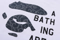 A BATHING APE JAPANESE CLOUD CAMO BAPE FACE TAG TEE