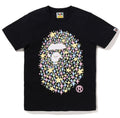 A BATHING APE Ladies' BLING STAR GLITTER APE HEAD TEE