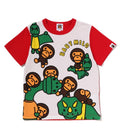 A BATHING APE BAPE KIDS BABY MILO DINOSAURS PRINT TEE