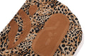 A BATHING APE WILD LEOPARD PATTERN SHARK RELAXED FULL ZIP HOODIE
