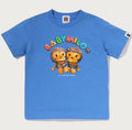 A BATHING APE BAPE KIDS HAND DRAW MILO AND LISA TEE