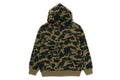 A BATHING APE 1ST CAMO BAPE LOGO RHINESTONE RELAXED FIT FULL ZIP HOODIE