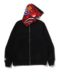 A BATHING APE COLOR CAMO REVERSIBLE SHARK FULL ZIP HOODIE