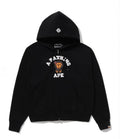 A BATHING APE Ladies' CRISTAL STONE COLLEGE BABY LISA OVERSIZED ZIP HOODIE