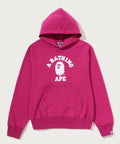 A BATHING APE Ladies' COLLEGE PULLOVER HOODIE