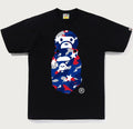 A BATHING APE STA STRIKE CAMO MILO ON APE HEAD TEE