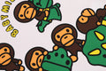 A BATHING APE BAPE KIDS BABY MILO DINOSAURS PRINT TEE