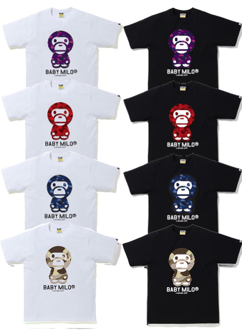 A BATHING APE COLOR CAMO BABY MILO TEE