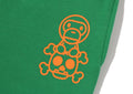 A BATHING APE BAPE KIDS BABY MILO SKULL SWEAT PANTS