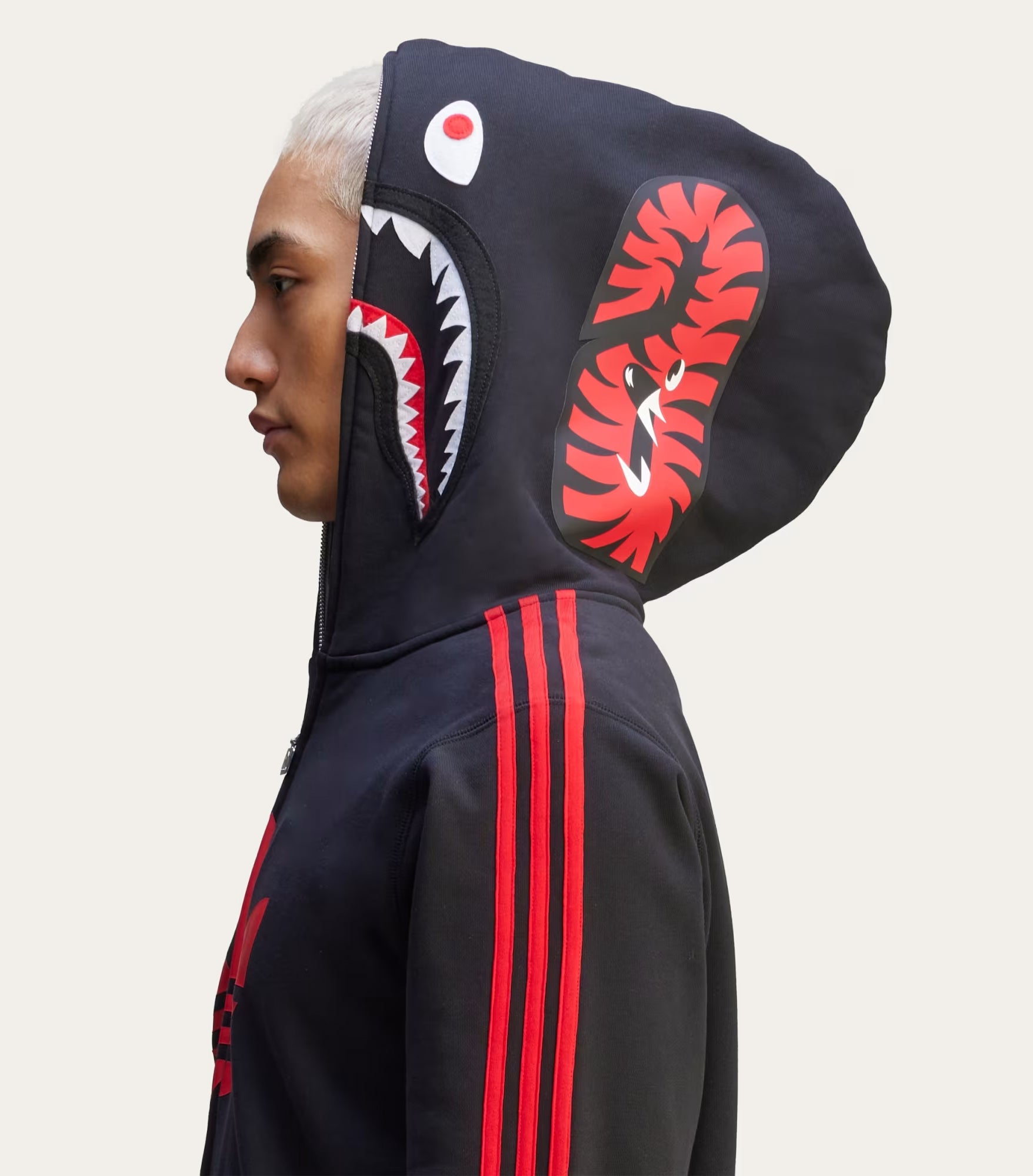 A BATHING APE BAPE x ADIDAS SHARK FULL ZIP HOODIE A BATHING APE BAPE x ADIDAS SHARK FULL ZIP HOODIE