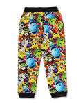 A BATHING APE BAPE KIDS 3D MILO ALL FRIENDS SWEAT PANTS - happyjagabee store