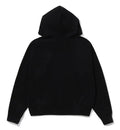 A BATHING APE Ladies' CRISTAL STONE COLLEGE BABY LISA OVERSIZED ZIP HOODIE