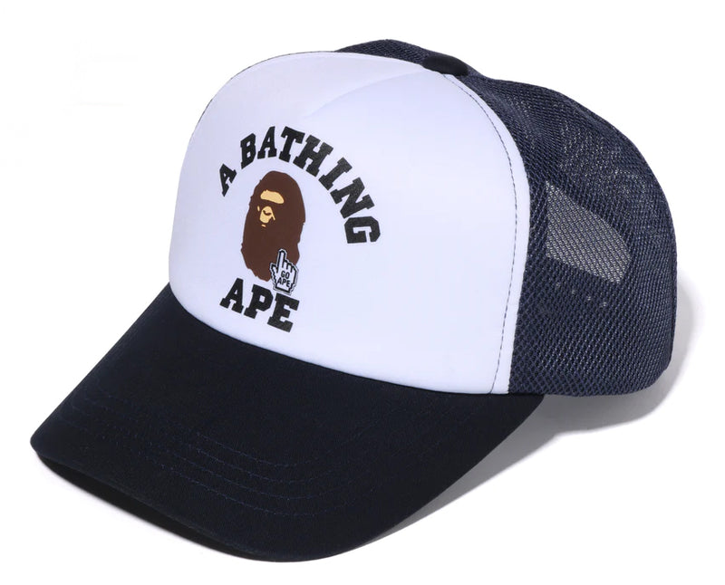 A BATHING APE ONLINE EXCLUSIVE GO APE POINTER COLLEGE MESH CAP