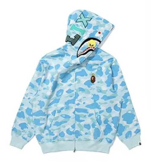 A BATHING APE BAPE x STRAYKIDS BBOKARI SHARK FULL ZIP HOODIE