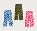 A BATHING APE ABC CAMO ONE POINT RELAXED FIT SWEAT PANTS