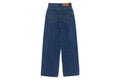 A BATHING APE Ladies' CRYSTAL STONE SHARK HIGH WAIST DENIM PANTS