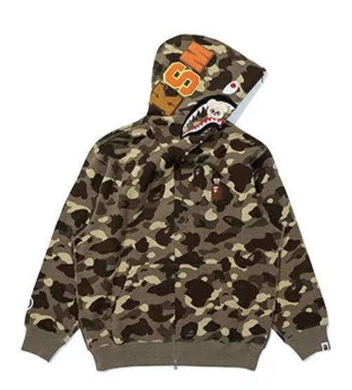 A BATHING APE BAPE x STRAYKIDS PUPPYM SHARK FULL ZIP HOODIE