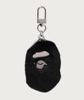 A BATHING APE APE HEAD FAUX FUR KEYCHAIN