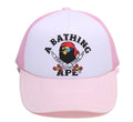 A BATHING APE APE CROSSBONE COLLEGE MESH CAP