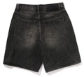 A BATHING APE TWIN STA 13oz DENIM LOOSE FIT SHORTS