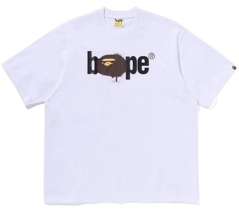 A BATHING APE GRAFFITI BAPE LOGO RELAXED FIT TEE