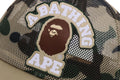 A BATHING APE 1ST CAMO COLLEGE PATCHED MESH CAP
