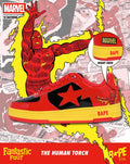 A BATHING APE BAPE STA BAPE x F4 MARVEL THE FANTASTIC 4 THE HUMAN TORCH