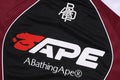 A BATHING APE BAPE SOCCER LOGO WARM UP RELAXED FIT L/S TEE