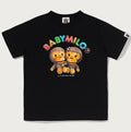 A BATHING APE BAPE KIDS HAND DRAW MILO AND LISA TEE