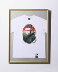 A BATHING APE BAPE x VAN GOGH MUSEUM APE HEAD CANVAS ART TEE