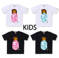 A BATHING APE BAPE KIDS ABC LISA CAMO ON APE HEAD TEE