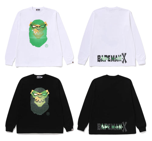 A BATHING APE BAPEMAN X L/S TEE - happyjagabee store