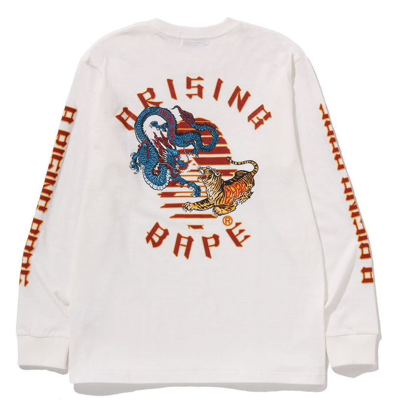 A BATHING APE A RISING BAPE L/S TEE