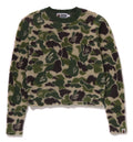 A BATHING APE Ladies' ABC CAMO SHAGGY SWEATER