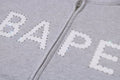 A BATHING APE HEAVY WASHED RHINESTONE SLEEVELESS RELAXED FIT ZIP HOODIE