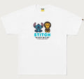 A BATHING APE BAPE x DISNEY STITCH AND BABY MILO TEE