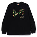 A BATHING APE ABC CAMO BAPE STA L/S TEE