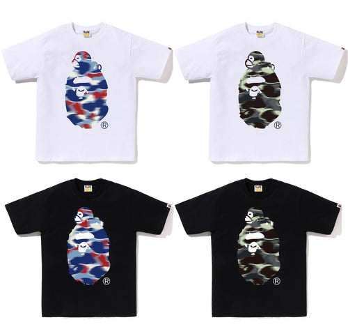A BATHING APE SCREEN CAMO MILO ON BIG APE TEE - happyjagabee store