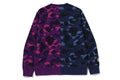 A BATHING APE COLOR CAMO TIGER SHARK CREWNECK SWEAT SHIRT