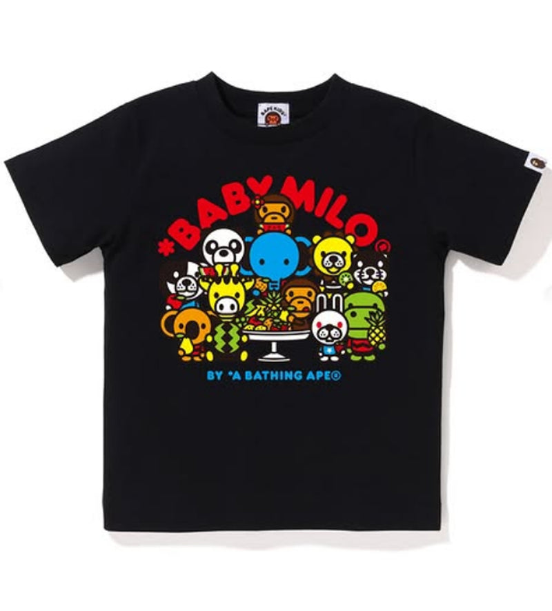 A BATHING APE BAPE KIDS BABY MILO MIXED FRUIT TEE