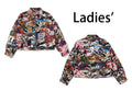 A BATHING APE Ladies' HYBRID CAMO MULTI LOGO BOXY CROPPED JACKET