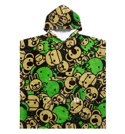 A BATHING APE BABY MILO STORE BABY MILO HOODED TOWEL