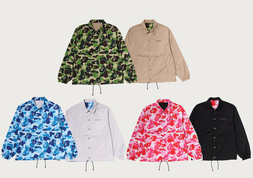 A BATHING APE ABC CAMO REVERSIBLE COACH JACKET